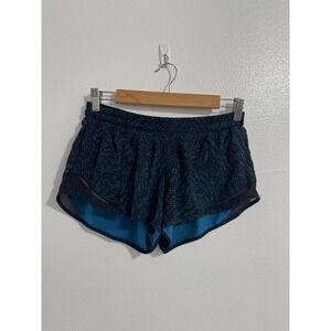 Lululemon Hotty Hot Short II 2" | Blue/Black Mesh | Size 6 VGUC w/ Rip‎ Tag